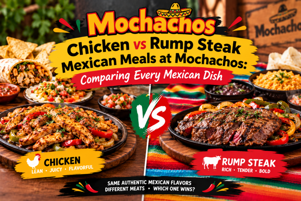 Chicken vs Rump Steak Mexican Meals at Mochachos Comparing Every Mexican Dish