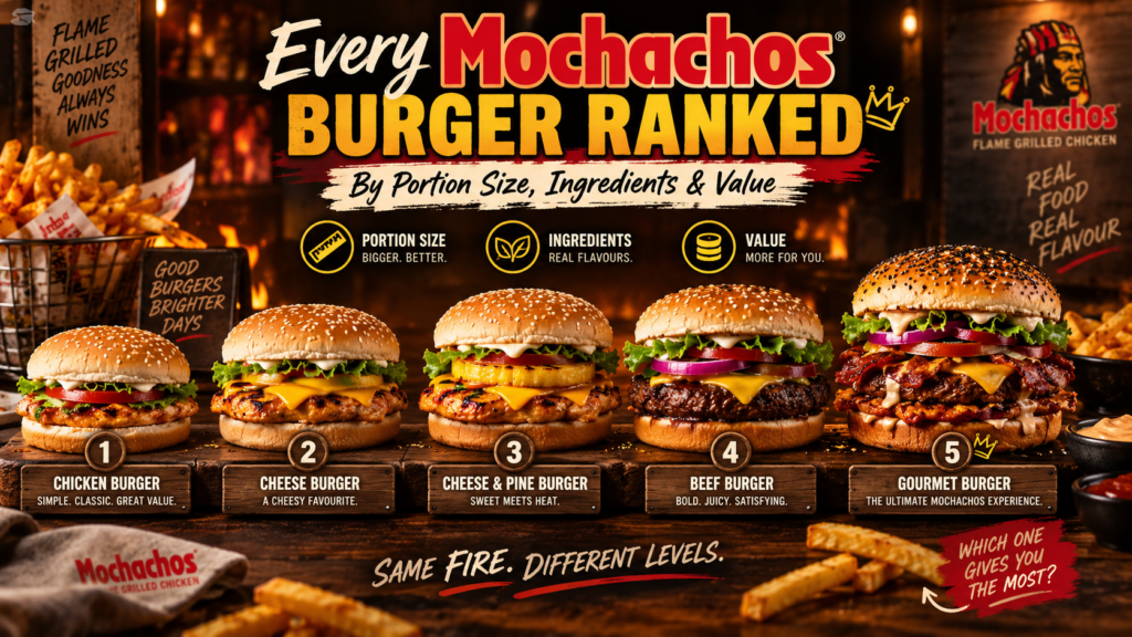 Every Mochachos Burger Ranked by Portion Size, Ingredients & Value