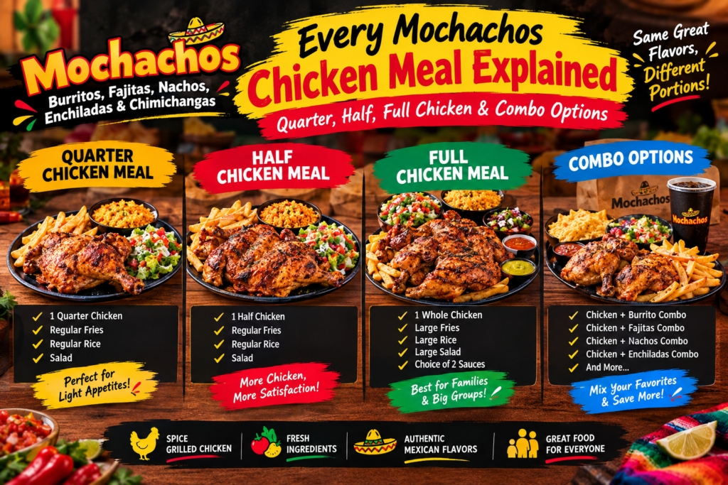 Every Mochachos Chicken Meal Explained Quarter, Half, Full Chicken & Combo Options