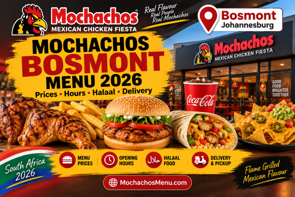 Mochachos Bosmont Menu 2026 Prices and Delivery